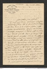 Nachlass Franz Steindachner, Brief von Emilie Snethlage an Franz Steindachner (13.03.1911), Inv.Nr. 495.03, Seite 1
